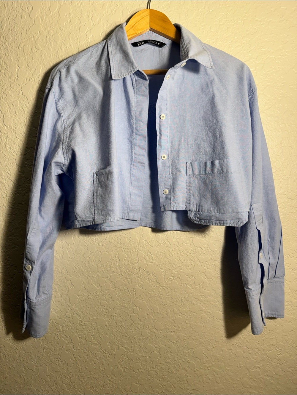 Zara Light Blue Collared Shirt